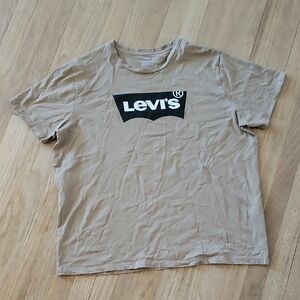 Levi's Sz XL Tan Short Sleeve Tee Classic Cotton